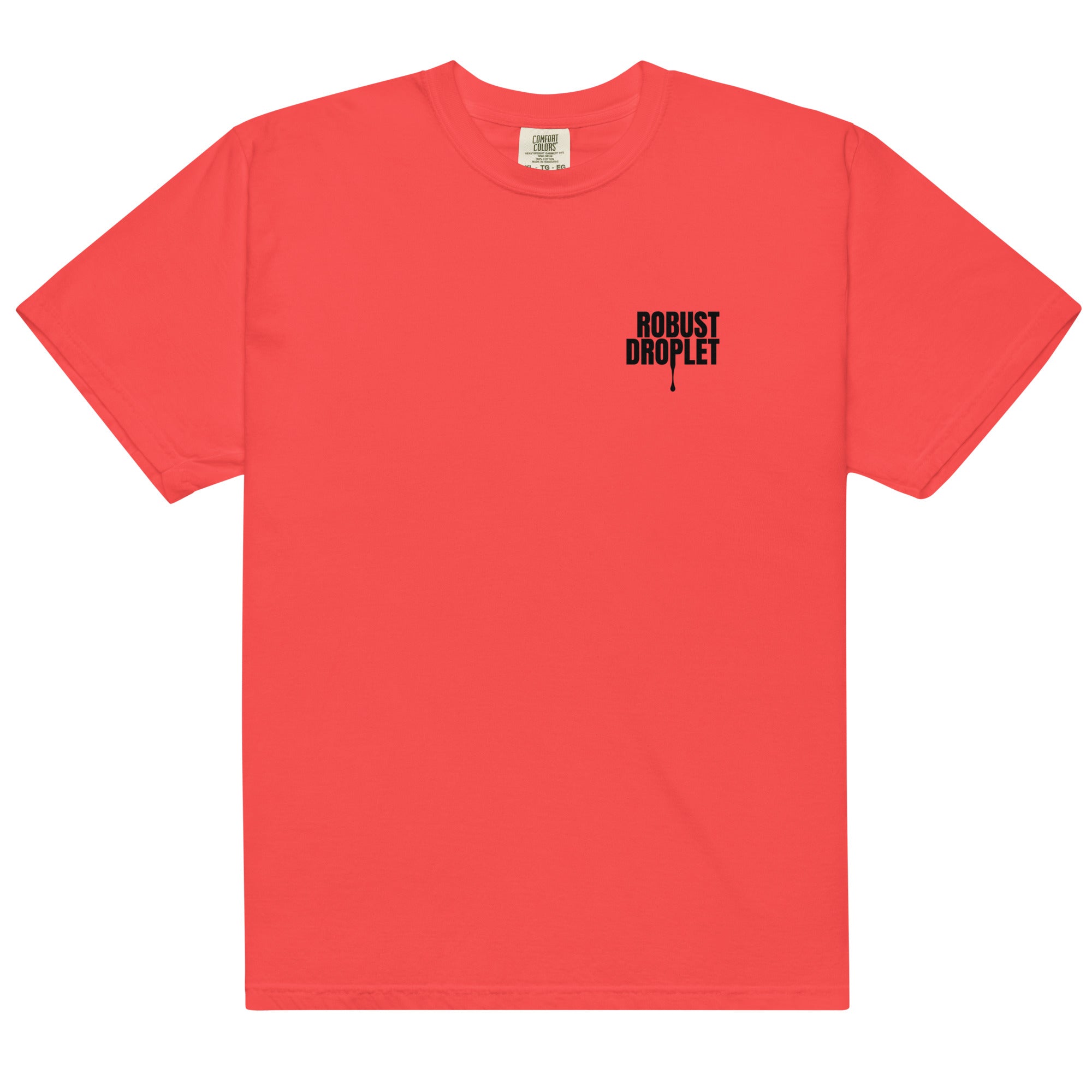 Unisex Shirt with "Robust Droplet" on the upper left hand pocket