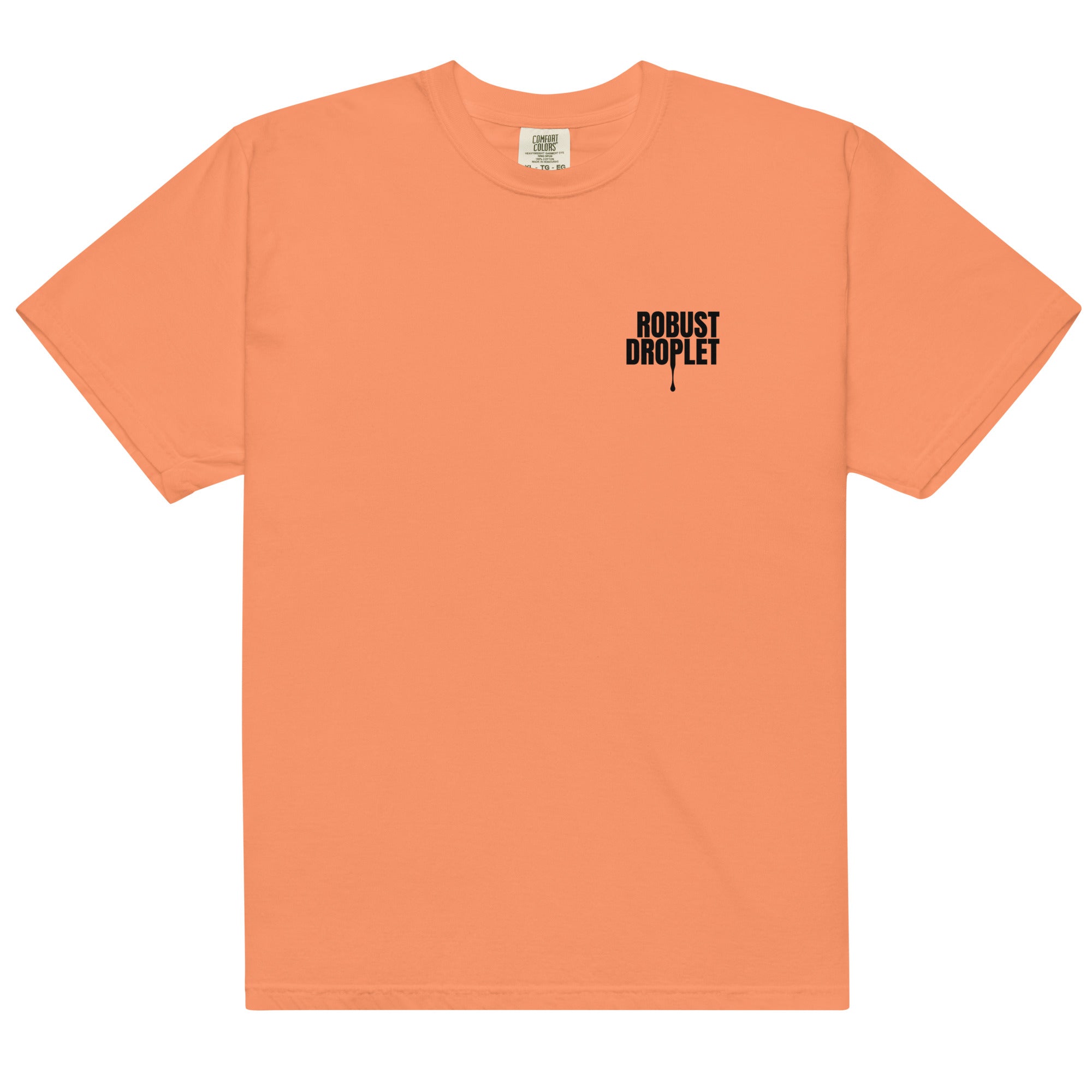 Unisex Shirt with "Robust Droplet" on the upper left hand pocket