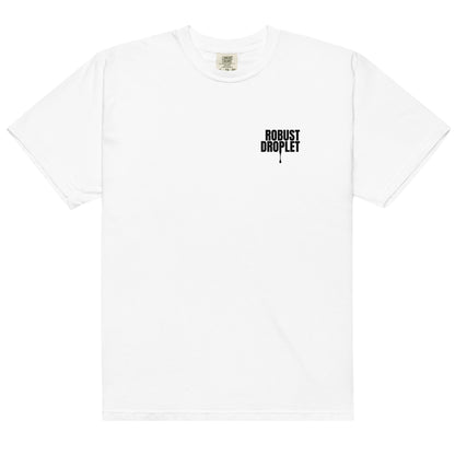 Unisex Shirt with "Robust Droplet" on the upper left hand pocket